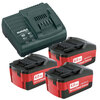 Battery charger and batteries basic set